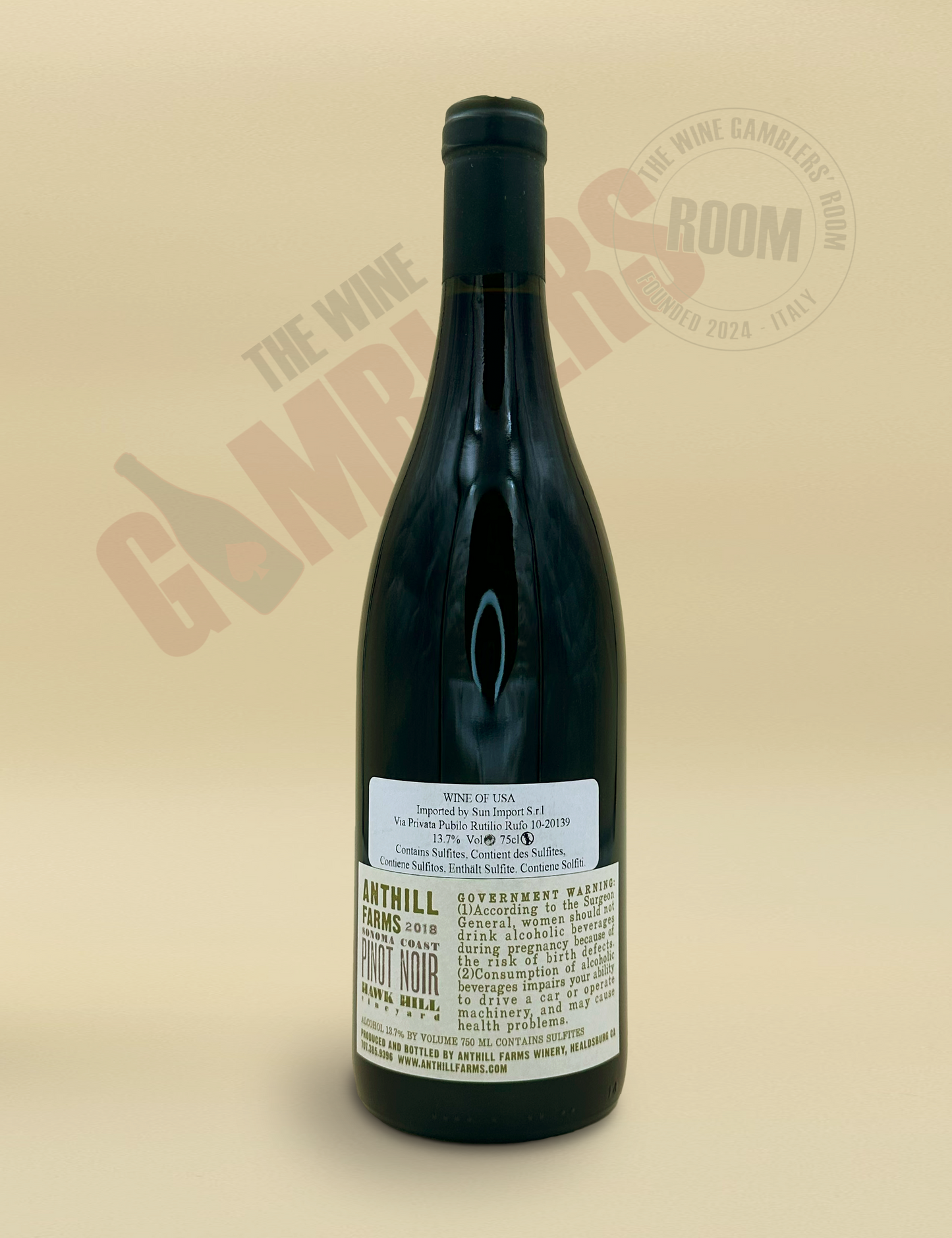 Anthill Farms Winery - Hawk Hill Vineyard Pinot Nero