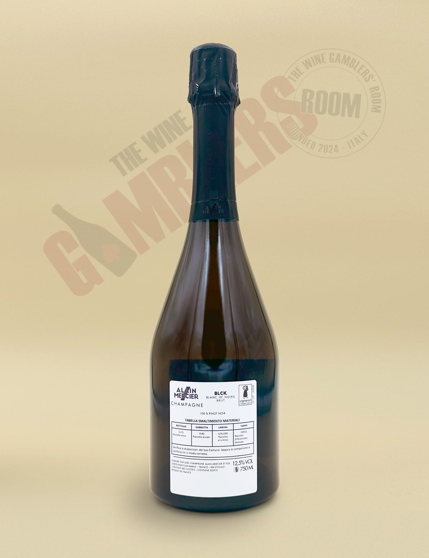 Champagne Alain Mercier - BLCK brut Blanc De Noirs