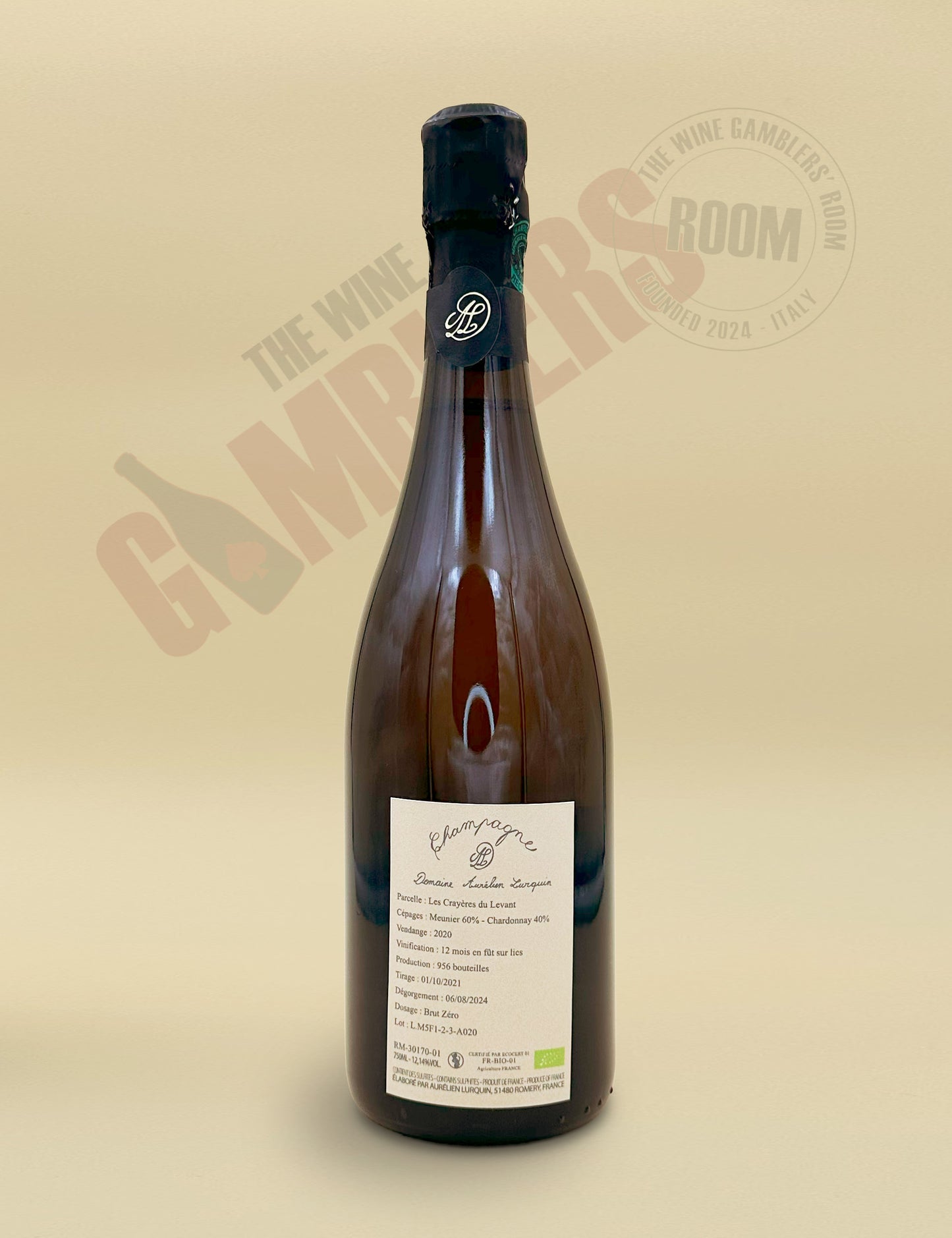 Champagne Aurélien Lurquin – "Les Crayères du Levant" à l'état pur