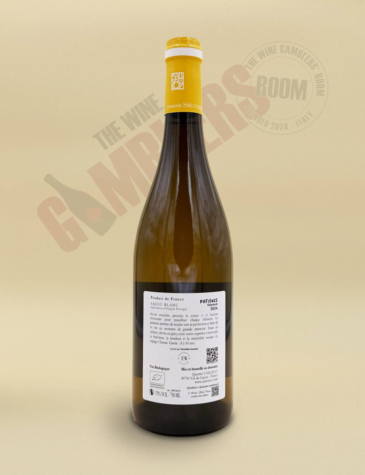 Quentin Cailleau - Anjou Blanc Aoc Patience Schistes & Grès 2024