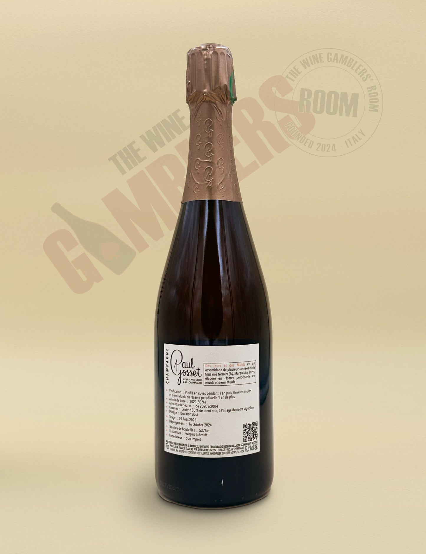 Champagne Paul Gosset - Des Jours et de Muids Brut Nature