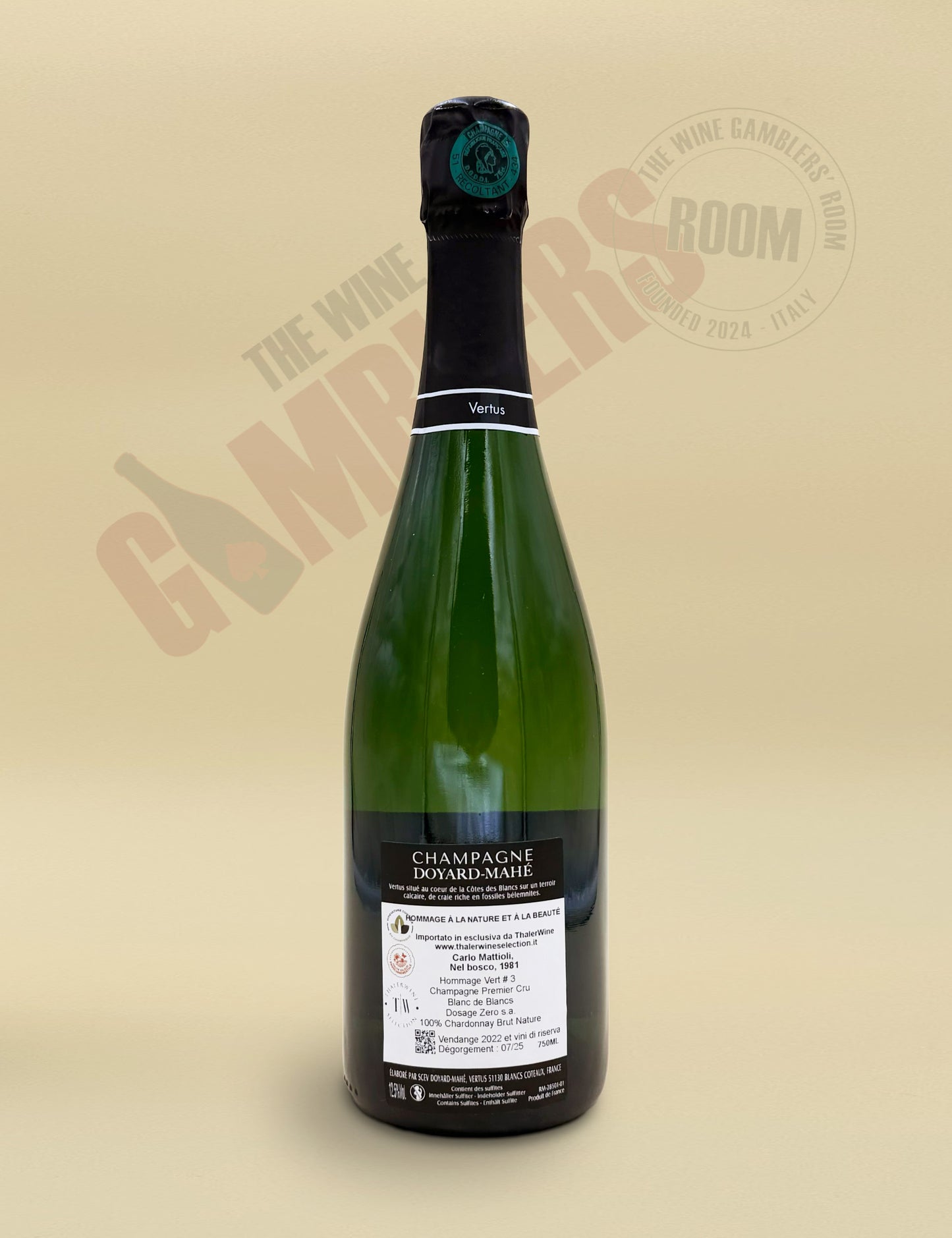Champagne Doyard-Mahe - Hommage Vert Blanc de Blancs Nature Premier Cru