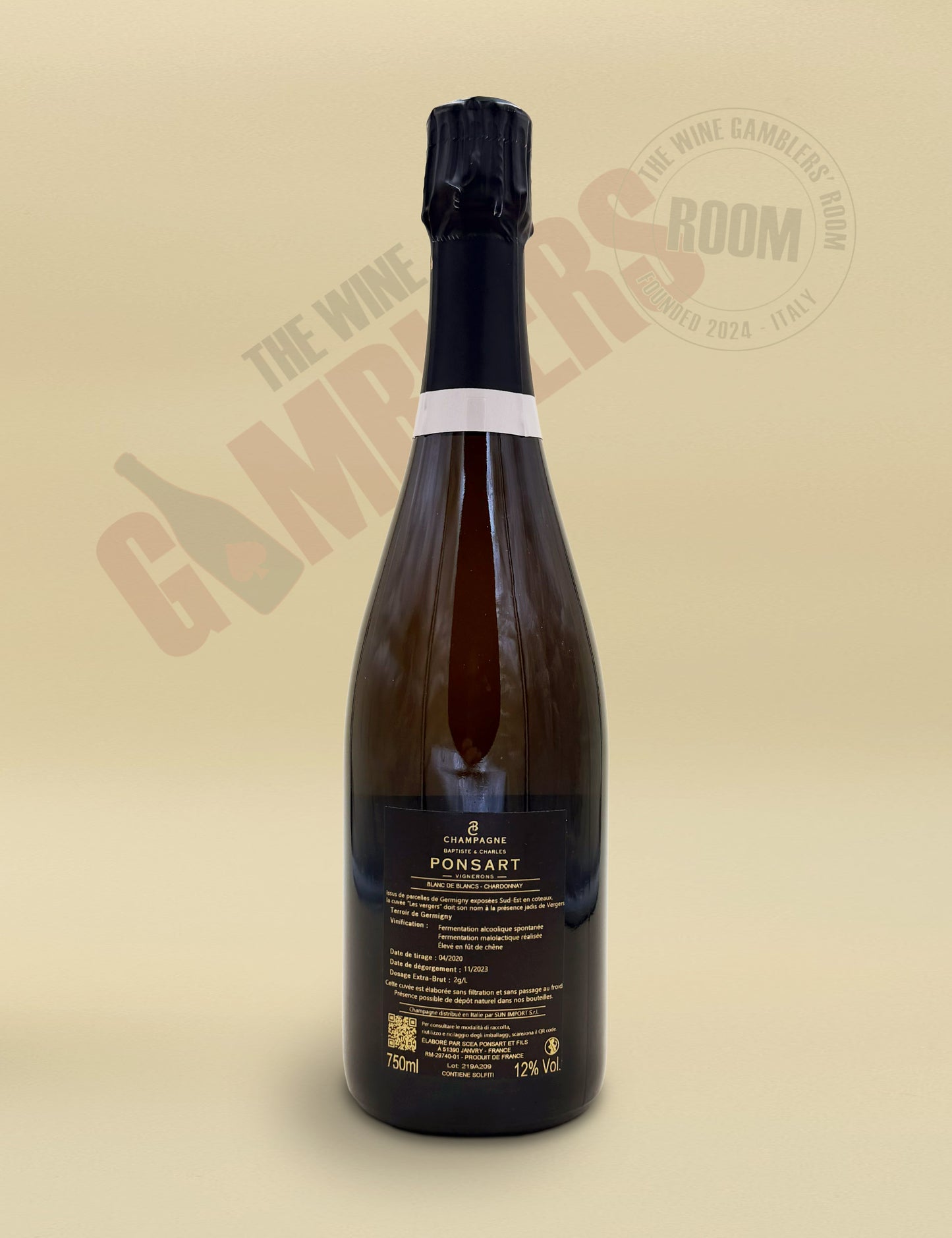 Champagne Baptiste & Charles Ponsart - Les Vergers Blanc de Blancs Extra Brut 2019