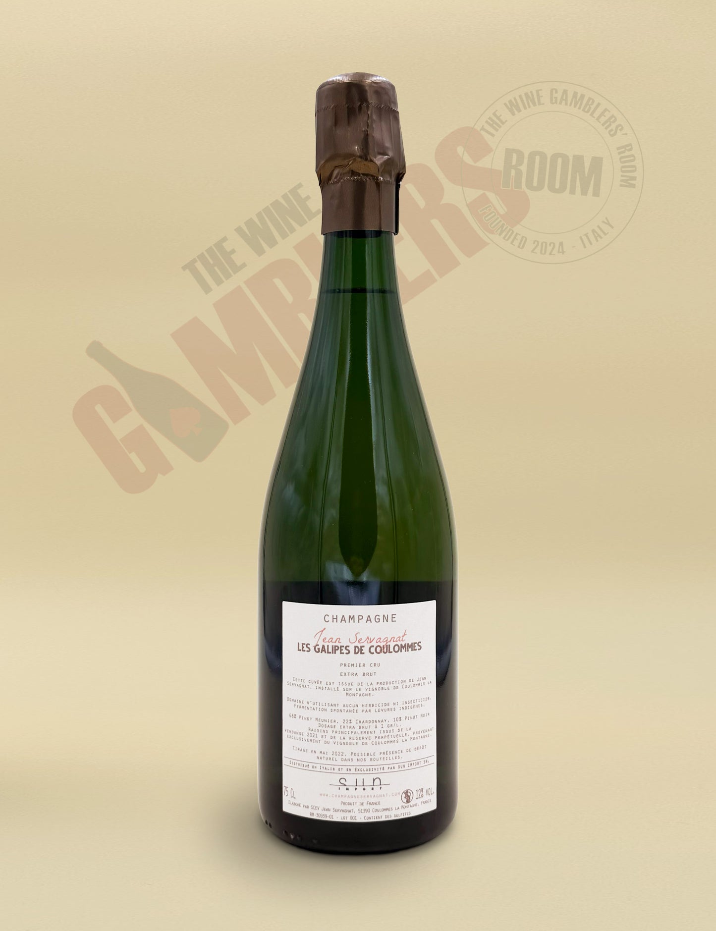 Champagne Jean Servagnant - Les Galipes de Coulommes Premier Cru Extra Brut