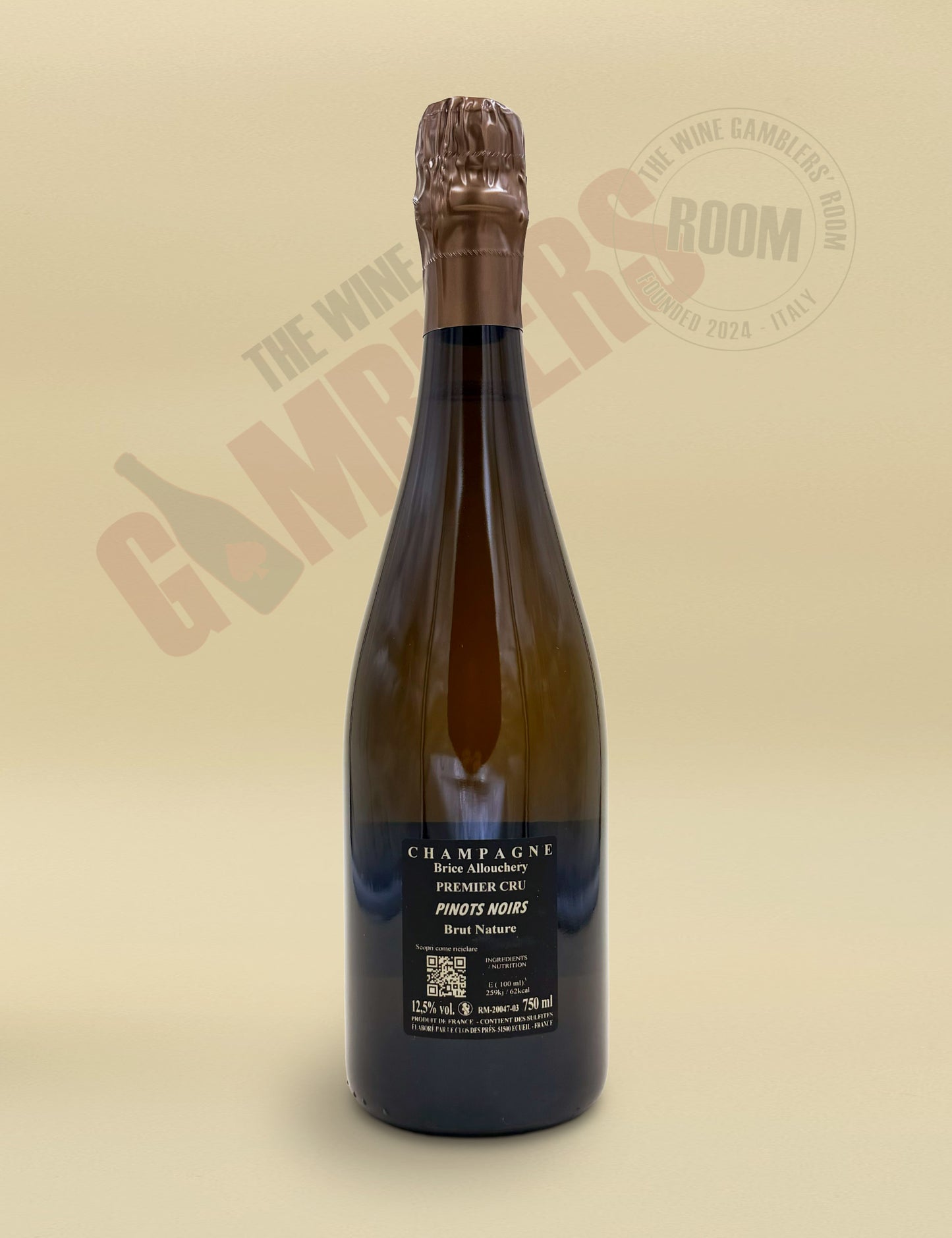 Champagne Brice Allouchery - Pinots Noirs Premier Cru Brut Nature