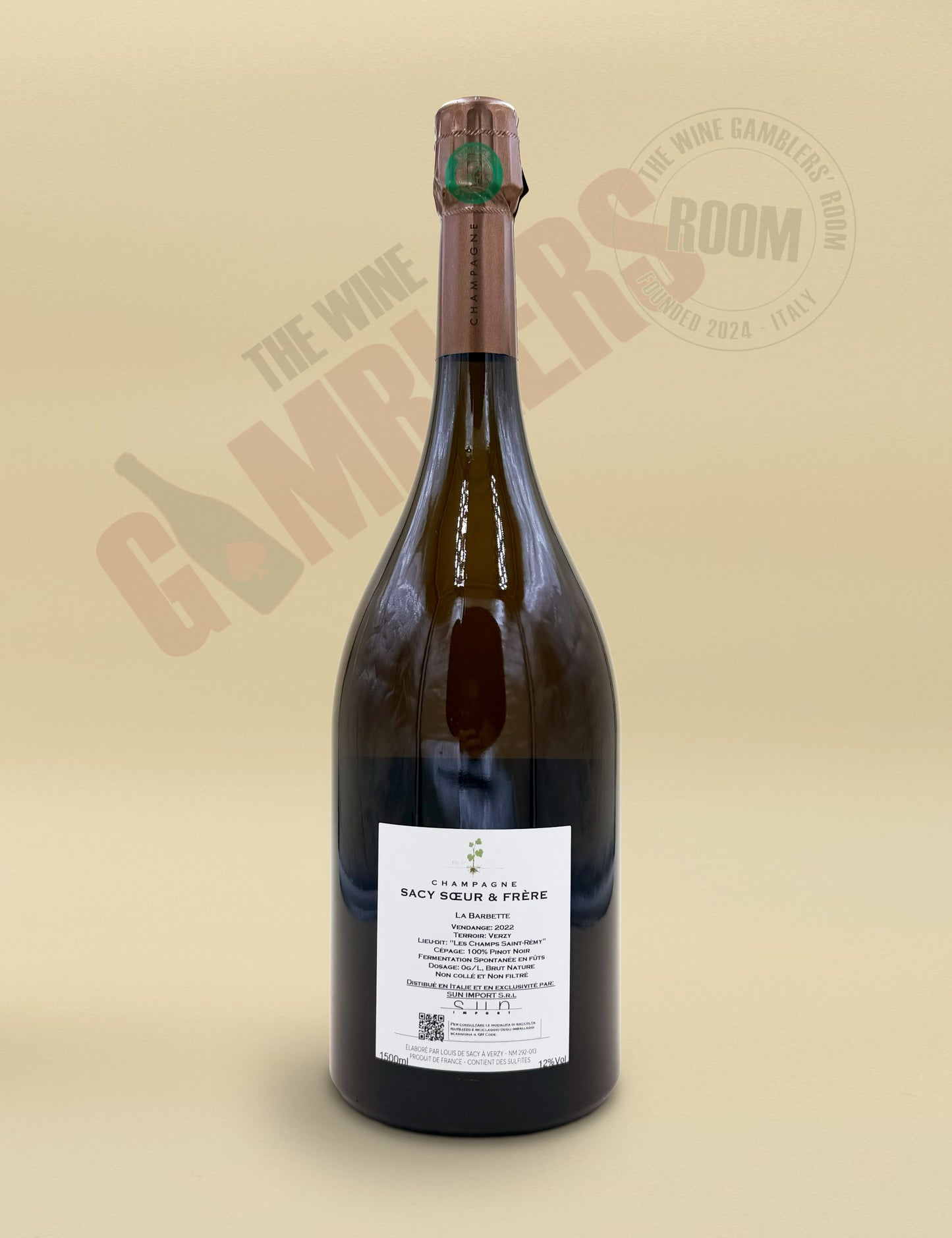 Champagne Sacy Soeur et Frère - La Barbette Blanc de Noirs Grand Cru Brut Nature 2022 Magnum