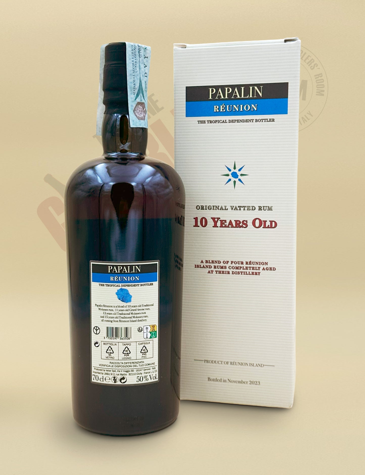 Papalin - Reunion 10 Years Old Edition 2021 Blu Astucciato Rum