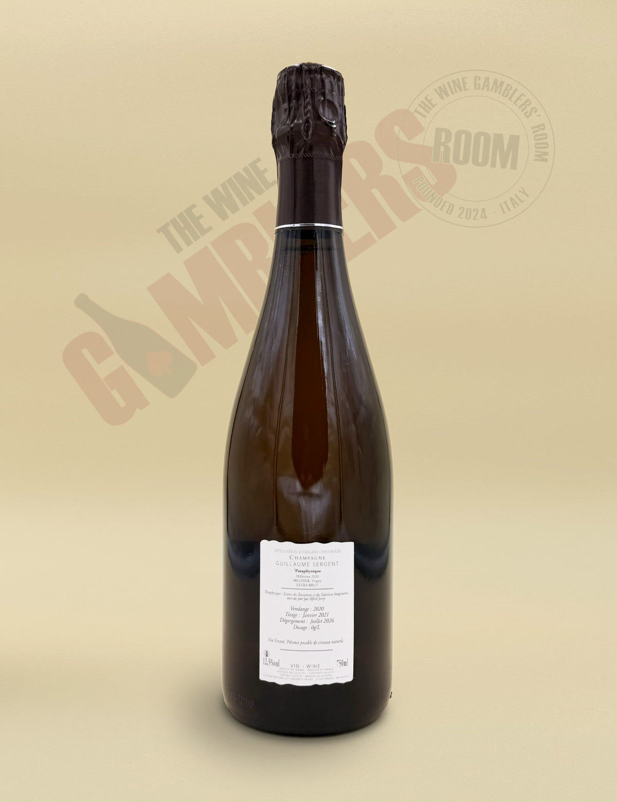 Champagne Guillaume Sergent - Pataphysique Millésime Extra Brut 2020