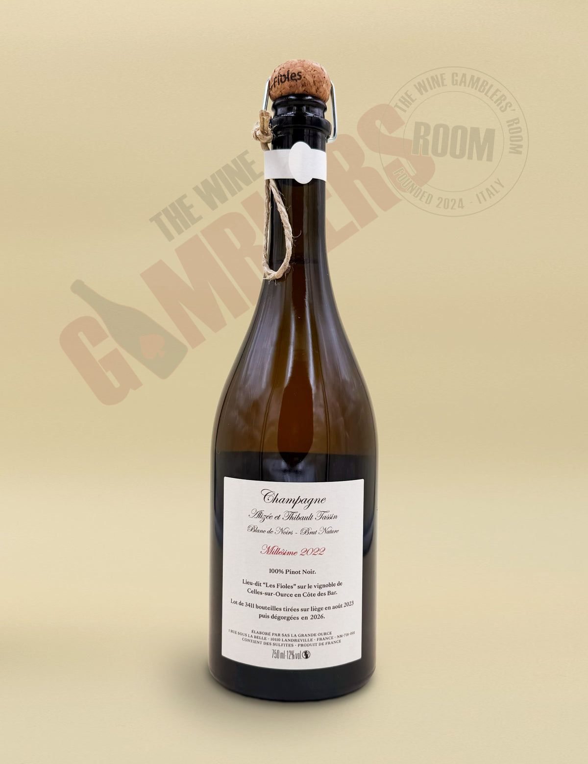 Champagne Thibault Tassin – Les Fioles Blanc de Noirs Brut Nature 2022