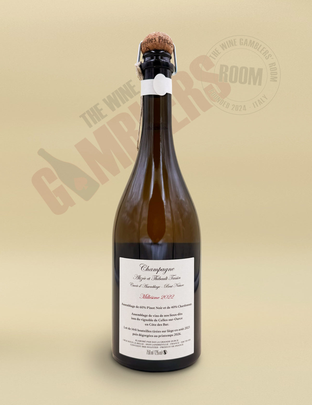 Champagne Thibault Tassin – Les Belles Piéces Nature Cuvée d'Assemblage Brut Nature 2022