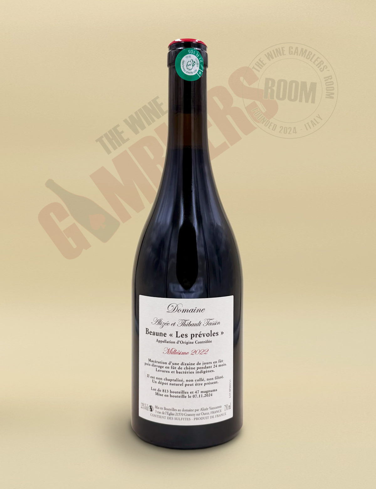 Domaine Alizée et Thibault Tassin – Beaune Les Prévoles 2022