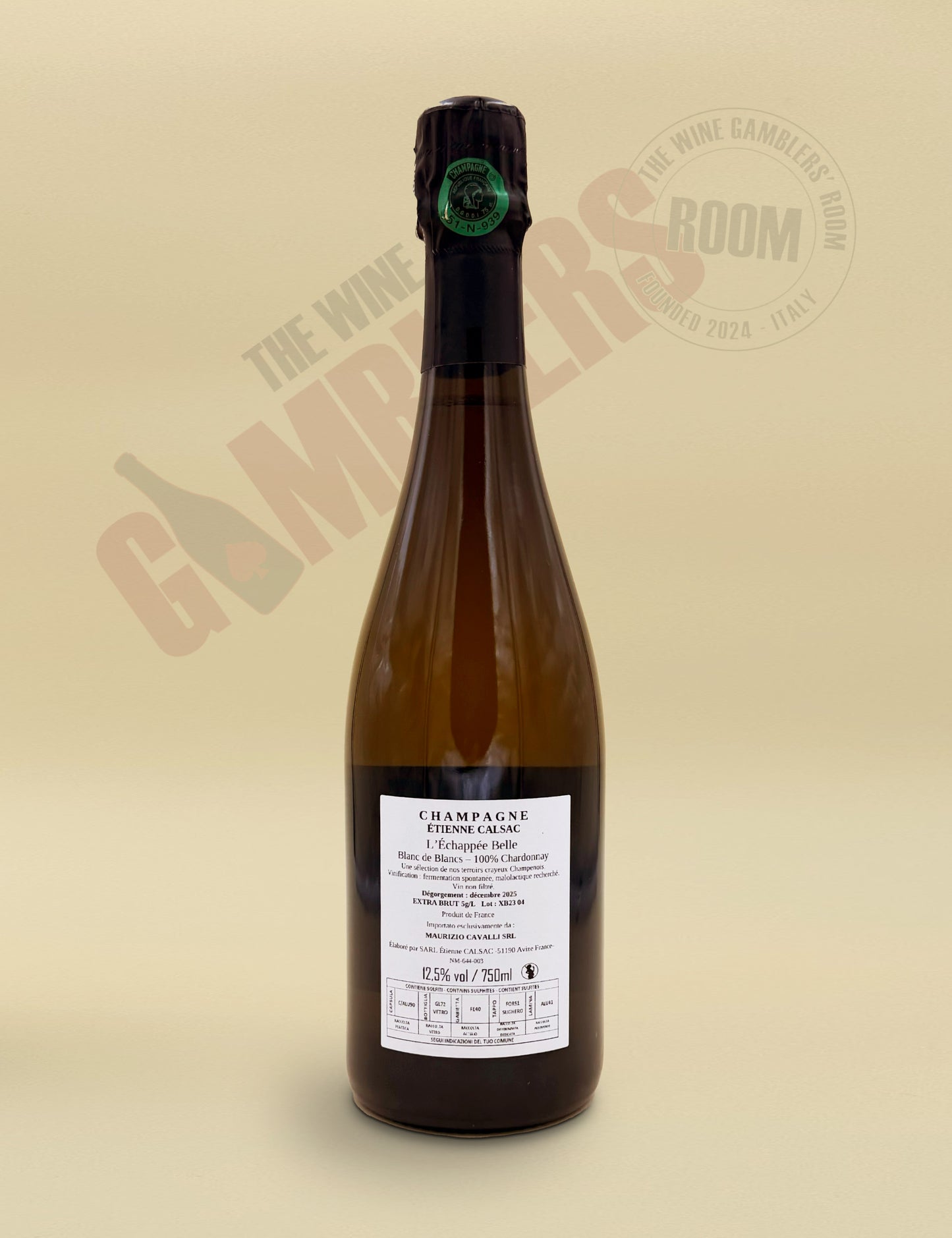 Champagne Etienne Calsac - L'Echappée Belle Extra Brut Blanc de Blancs