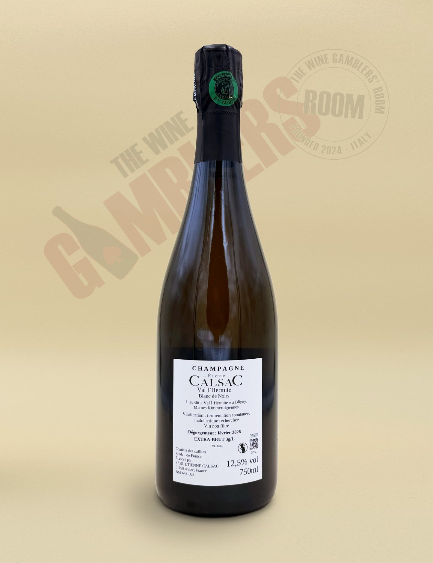 Champagne Etienne Calsac - Val L'Hermite Blanc de Noirs Extra Brut