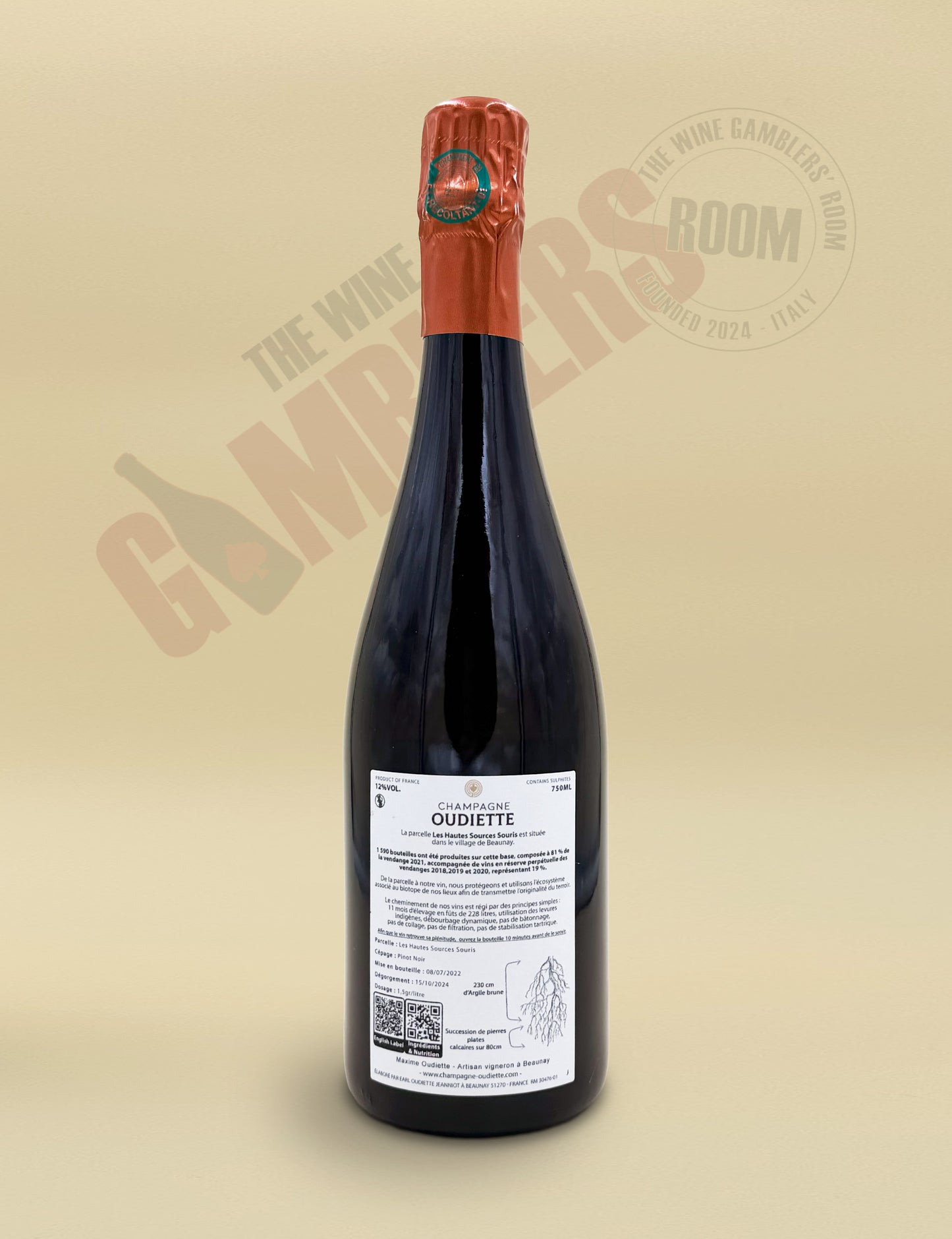 Champagne Maxime Oudiette - Les Hautes Sources Souris Blanc de Noirs Extra Brut