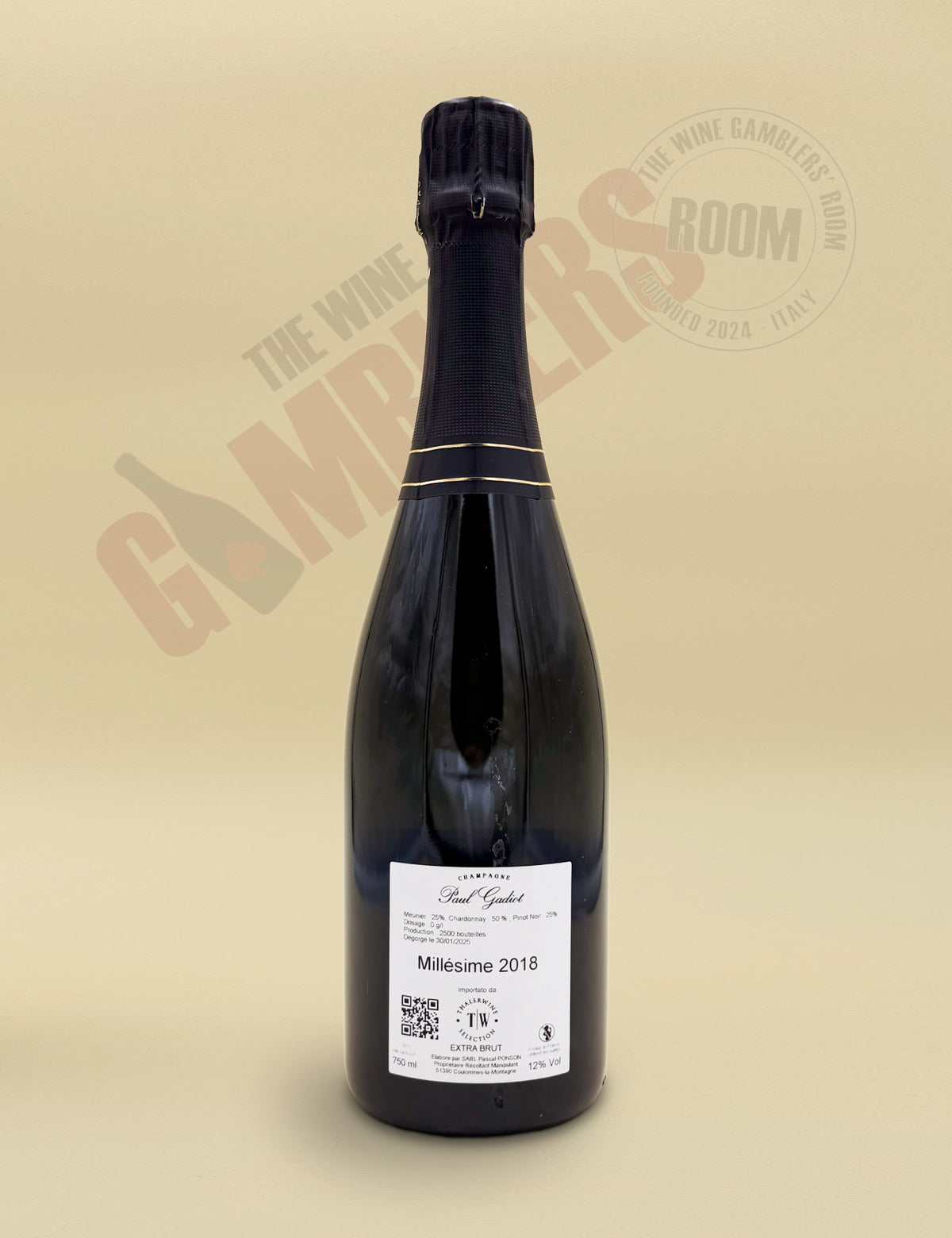 Champagne Paul Gadiot - Précurseur Extra Brut Premier cru Millésime 2018 Extra Brut
