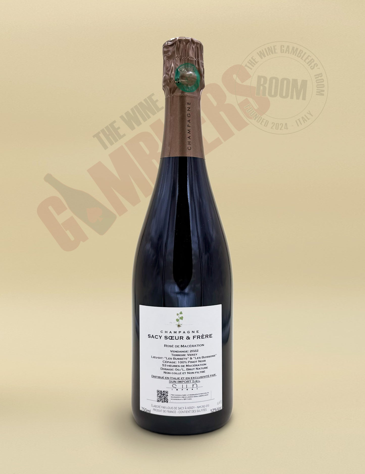 Champagne Sacy Soeur et Frère - Rose de Macération Grand Cru Brut Nature 2022